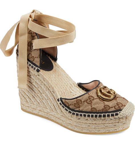 gucci tennis shoes platform|gucci platform wedges.